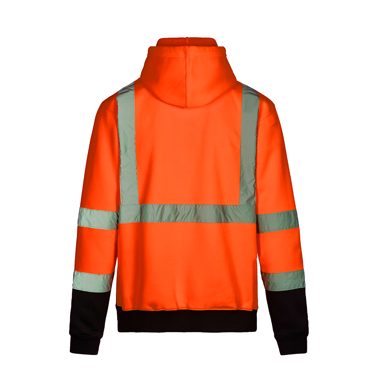 Picture of Max Apparel MAX660 Class 3 Full Zip Hoodie, Safety Orange/Black